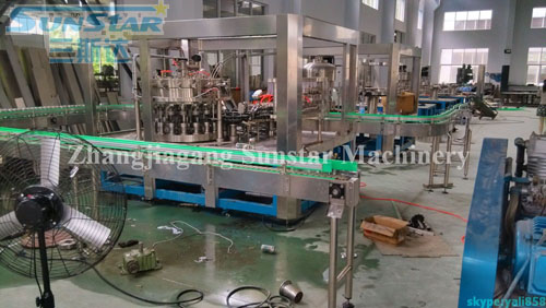 Carbonated Drink Washing Filling Seaming Machine Monoblock For Aluminium Can